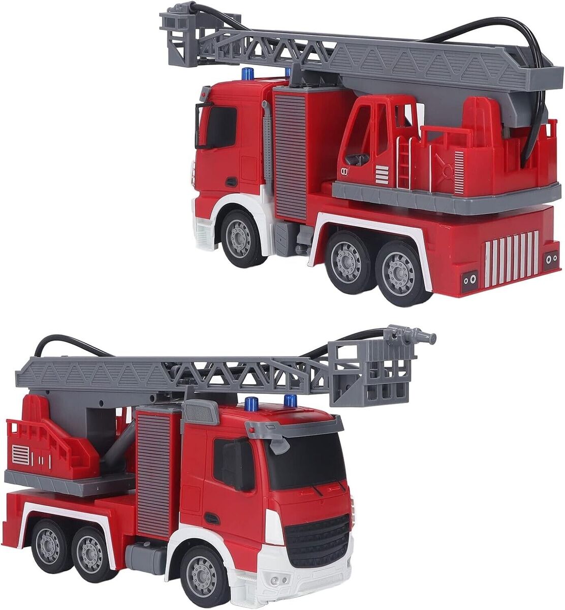 Remote Control Fire Engine Truck Water Spray Telescopic Ladder Fire Truck RC Toy WOWMART