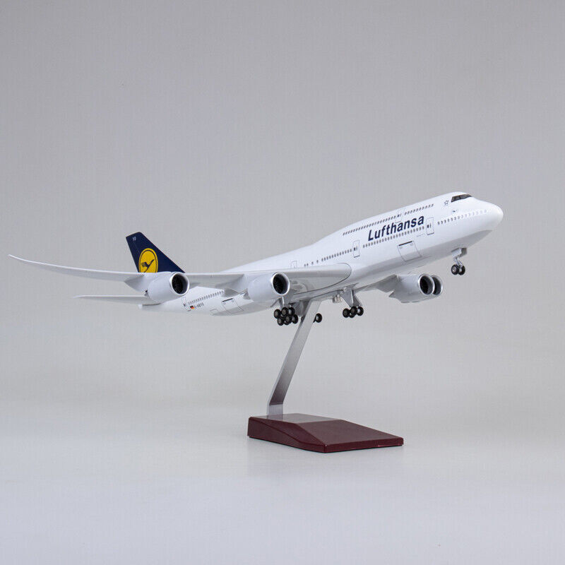 1:160 Lufthansa B747 Plane Model / LED Light & Wheels Boeing Aircraft Model 47cm - Picture 38 of 44