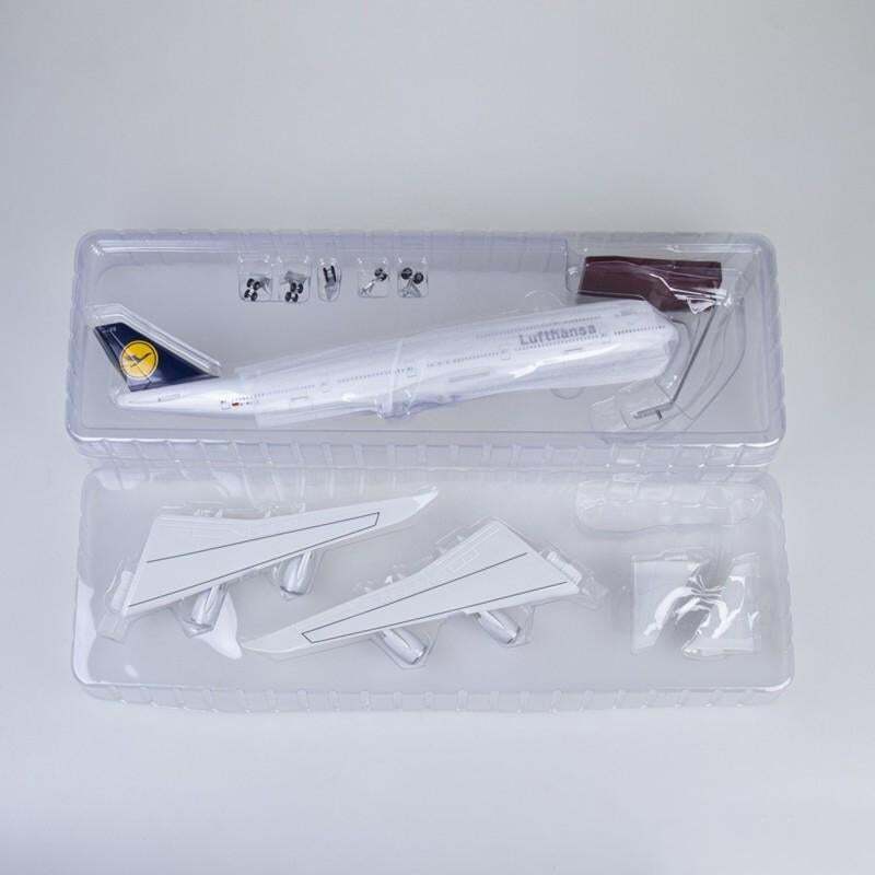 1:160 Lufthansa B747 Plane Model / LED Light & Wheels Boeing Aircraft Model 47cm - Picture 39 of 44