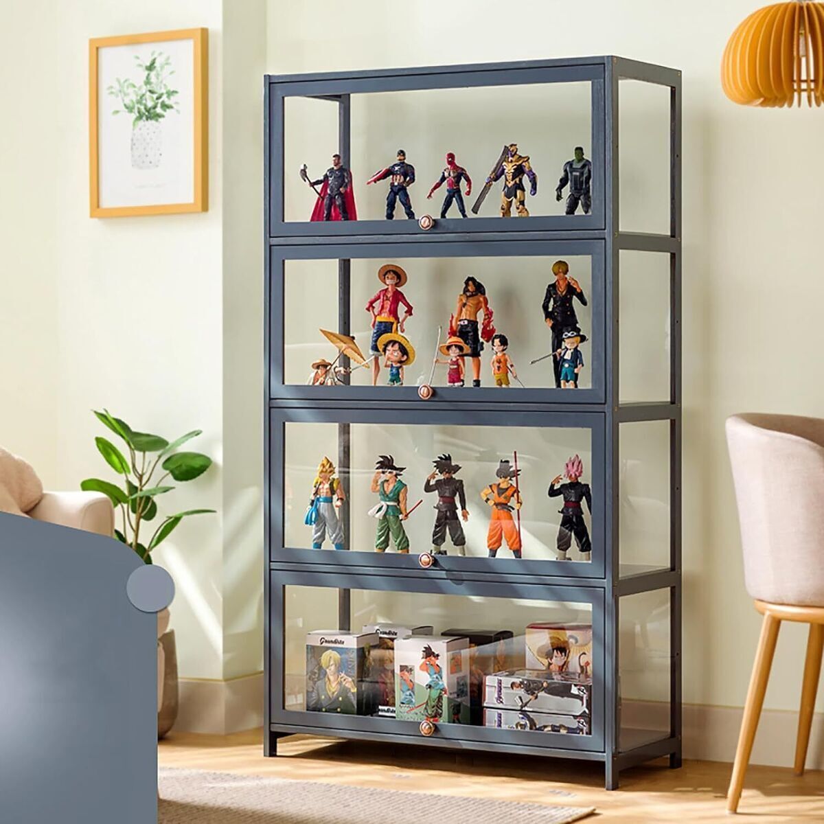 Lego Toy Figure Model Clear Display Case Cabinet Gift Trophy Display Showcase 4T - Picture 33 of 64