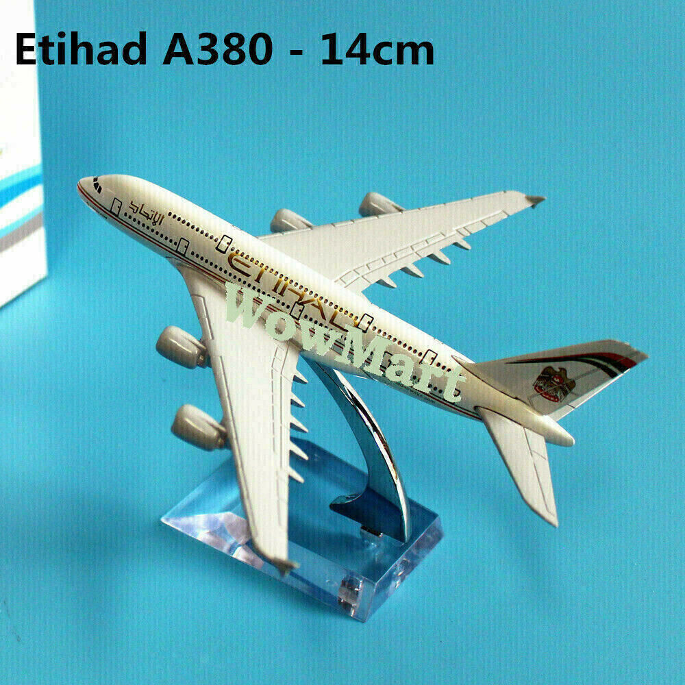 Super Quality Metal Aluminium A380 Aircraft Plane Model 14cm Various Airlines #A - Picture 51 of 120