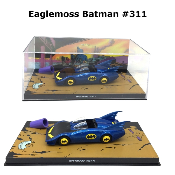 1:43 Eaglemoss DC Comics Batman Automobilia #311 Batman Auto Collect Stand Case