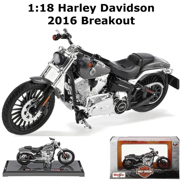 Maisto Harley Davidson 1:18 2016 Breakout Motorbike Motorcycle Collection Model 