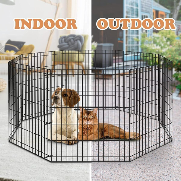 Pet Duck Rabbit Dog Playpen Puppy Exercise Cage Enclosure Fence 30'' x8 Panel