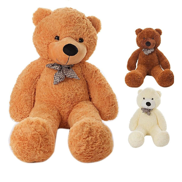 Cuddly Soft Plush Giant Jumbo Stuffed Animal Toy Teddy Bear 100-120cm 3-color -