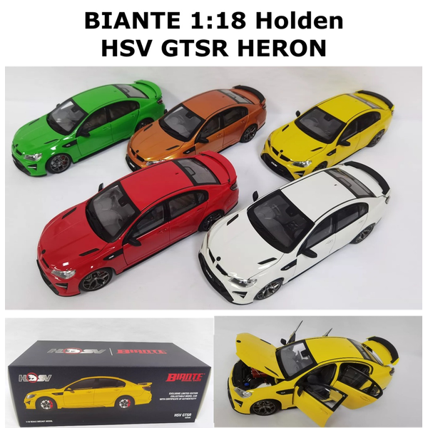 BIANTE 1:18 Holden HSV GTSR HERON Diecast Sport Car Model Limit Collection