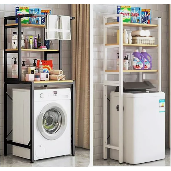 Metal Top / Front Load Over Washing Machine Rack Storage Shelf Organizer Stand