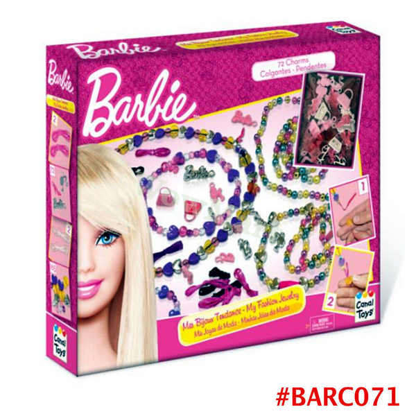 NEW Gift Kid Barbie Girl Pretend Toy "My Fashion" Jewelry Bead Kit Set #BARC071 -