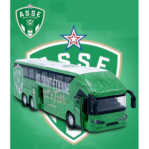 1:50 AS Saint-Etienne French Football Club Bus Coach Model