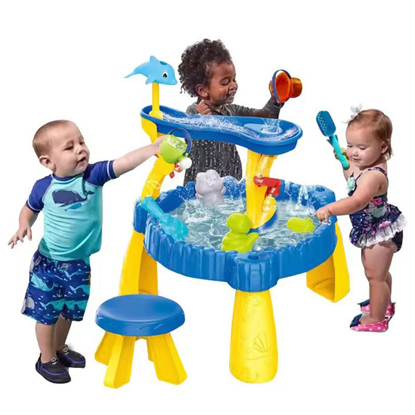 Kid 3 in 1 Outdoor Sand Water Play Table Beach Water Play Toy Xmas Birthday Gift