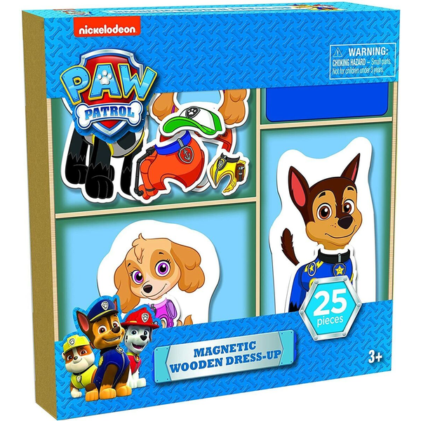 Kid Educational Toy PAW Patrol Magnetic Wood Dress Up Puzzle 25 Pcs -