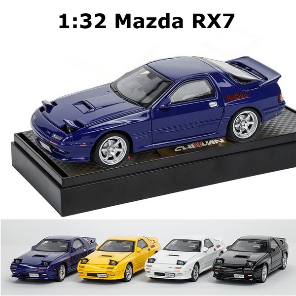 1:32 Mazda RX-7 Car Model Sound Light &amp; Stand Collection Sport Car Model Toy