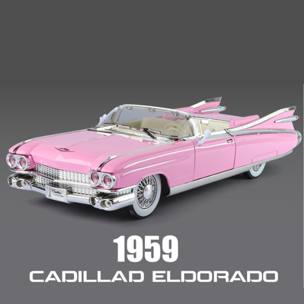 1:24 Alloy Cadillac Eldorado Car Model Sound Light Classic Car Gift Model Toy