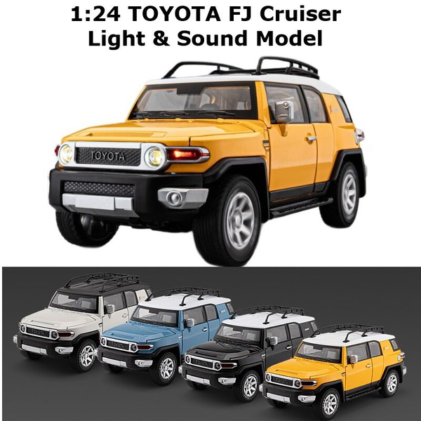 1:24 Alloy TOYOTA FJ Cruiser Car Model Sound Light Collection Car Model Toy