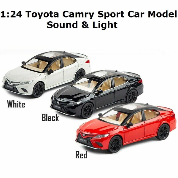 1:24 Alloy TOYOTA Camry Sport Car Model Sound &amp; Light Car Model Collection Toy