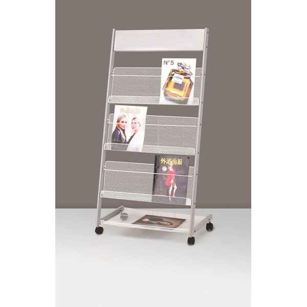 Portable Metal Magazine Stand Brochure Propaganda Advertise Holder Display Rack