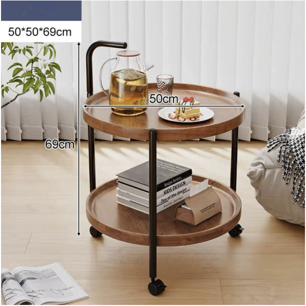 Mobile Serving Cart Coffee Tea Serving Table Kitchen Beauty Utility Cart Trolley