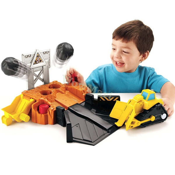 NEW Fisher Price Pretend Play Toy Big Action Boulder Blast Quarry &amp; Bulldozer -
