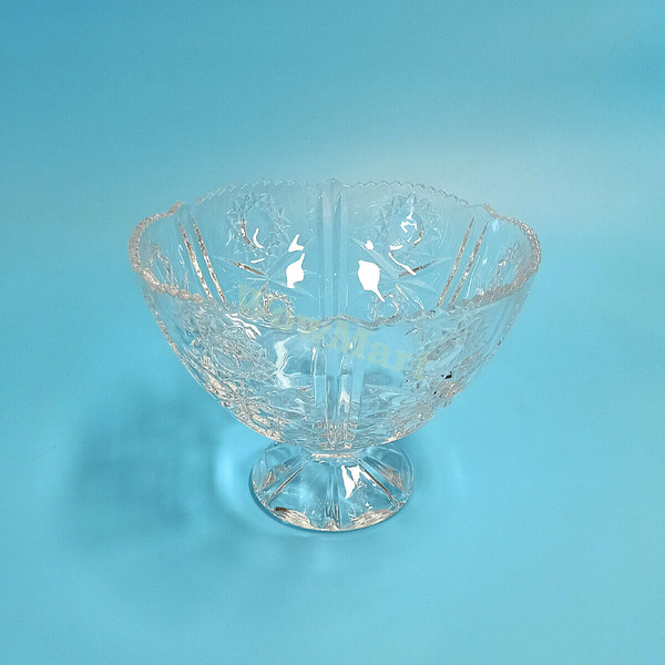 Home Glassware Large Kitchen Candy Fruit  Ice cream food Glass Bowl (23x18cm)