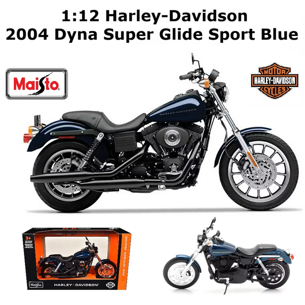 Maisto 1:12 Harley Davidson 2004 Dyna Super Glide Sport Diecast Motorcycle Model
