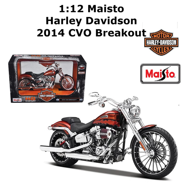 Maisto 1:12 Harley Davidson 2014 CVO Breakout Diecast Motorcycle Motorbike Model