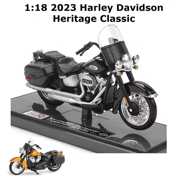 Maisto 1:18 Harley Davidson 2024 Heritage Classic Motorcycle Motorbike Model NEW