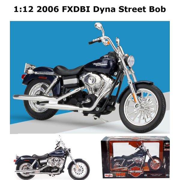 Maisto 1:12 Harley Davidson 2006 FXDBI DYNA Street Bob Diecast Motorcycle Model