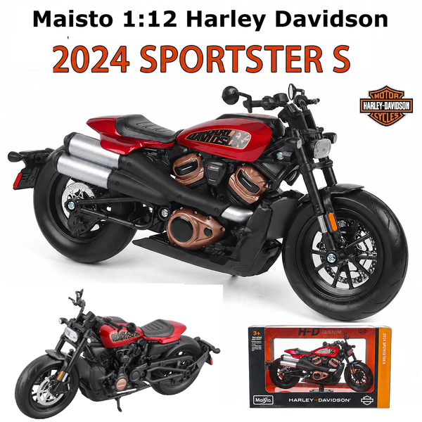 Maisto 1:12 Harley Davidson 2024 Sportster S Diecast Motorcycle Model Collection