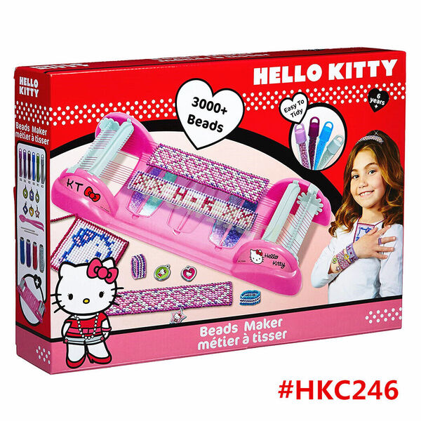 NEW Gift Kid Hello Kitty Girl Creative Toy DIY Beads Maker Kit Set #HKC246 -