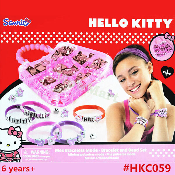 New Gift Hello Kitty 6+ Girl Creative Toy DIY Mes Bracelet Mode Bead Set #HKC059 -