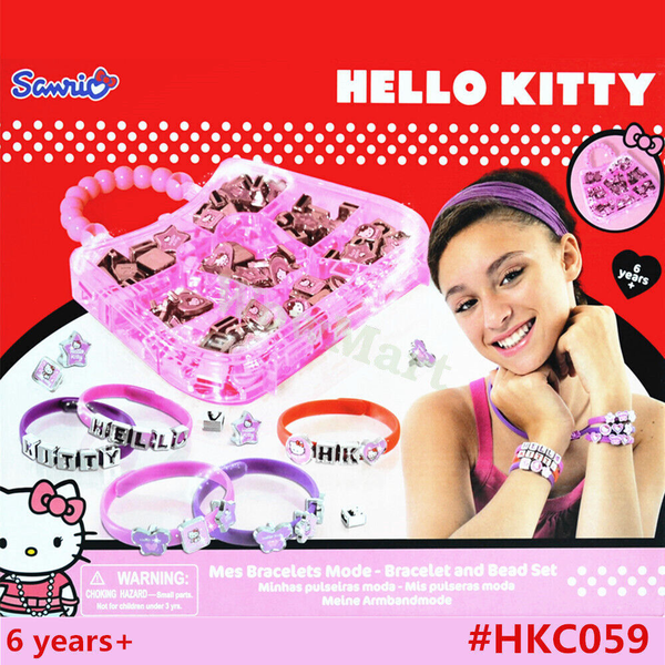 New Gift Hello Kitty 6+ Girl Creative Toy DIY Mes Bracelet Mode Bead Set #HKC059 -