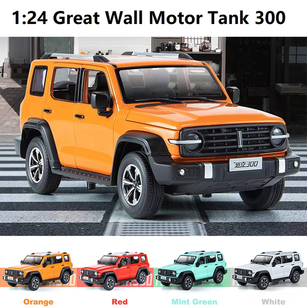 1:24 Great Wall Motor GWM Tank 300 Car Model Sound Light Collection Model Toy