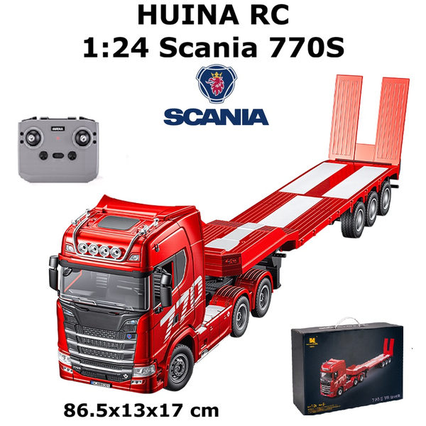 1:24 HUINA Remote Control  Scania 770S Semi Truck &amp; Trailer Kid Adult R/C Toy 