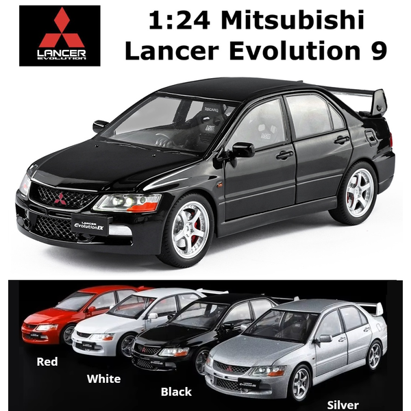 1: 24 Mitsubishi Lancer Evolution EVO 9 Car Model Sound Light Collect Model Toy