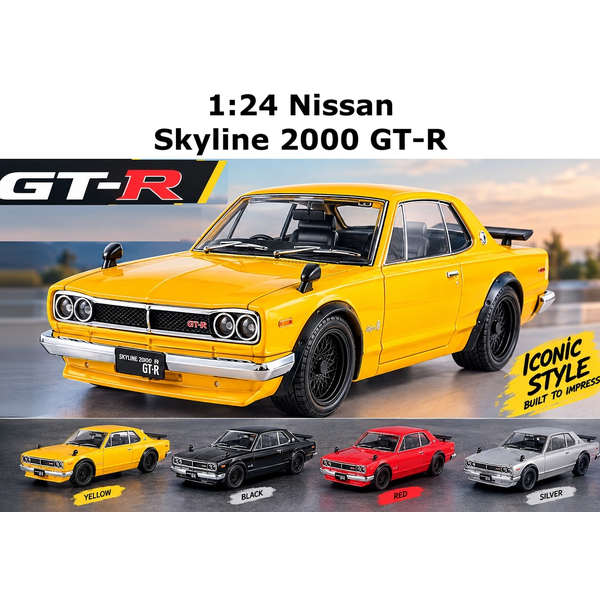 1:24 Nissan Skyline 2000 GT-R Car Model First GT-R Alloy Classic Car Collection