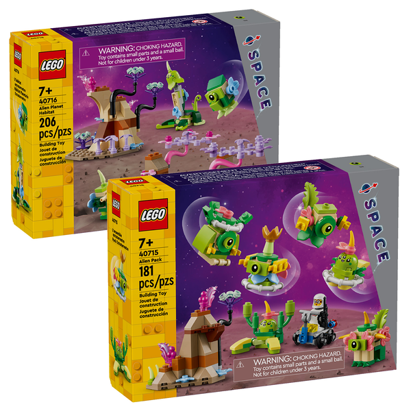 LEGO 40715 /40716 Alien Pack Space Planet Habitat BRAND NEW SEALED RETIRED LEGO