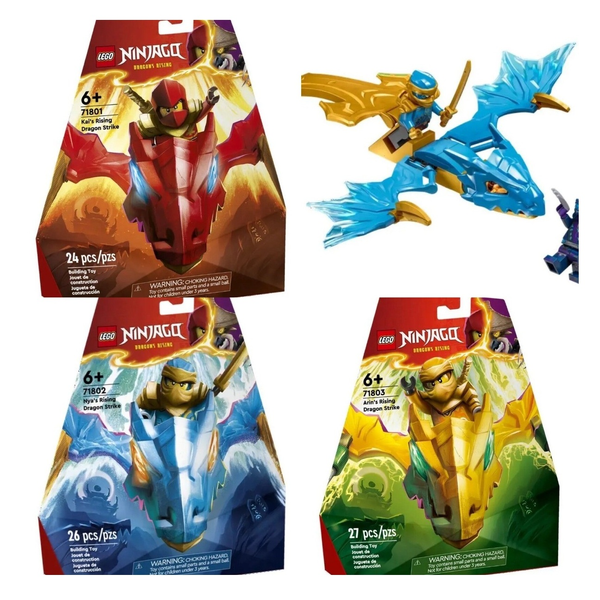 LEGO NINJAGO Dragon Strike 71801 71802 71803 Kai Rising / Nya&#39;s /Arin&#39;s Rising