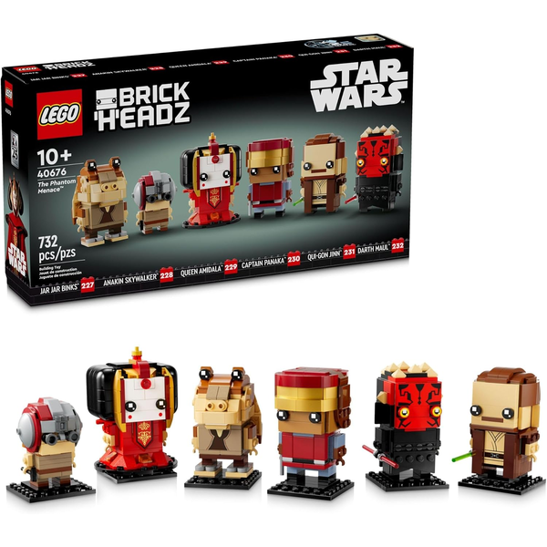 LEGO Star Wars 40676 The Phantom Menace BrickHeadz 25 Year Anniversary Brand NEW