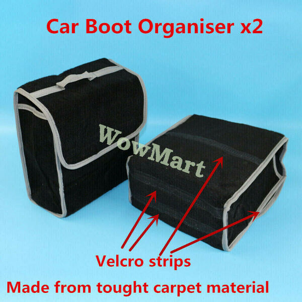 Multipurpose Home Car Boot Organizer Felt Foldable Storage Tool Box  x 2 Units
