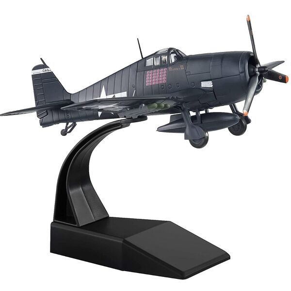 1: 72 WWII US Navy David McCampbell F6F Fighter Aircrafte Military Plane Model
