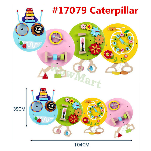 Wall Mounted Educational Activity Sensory Busy Board Panel - Caterpillar #17079 -
