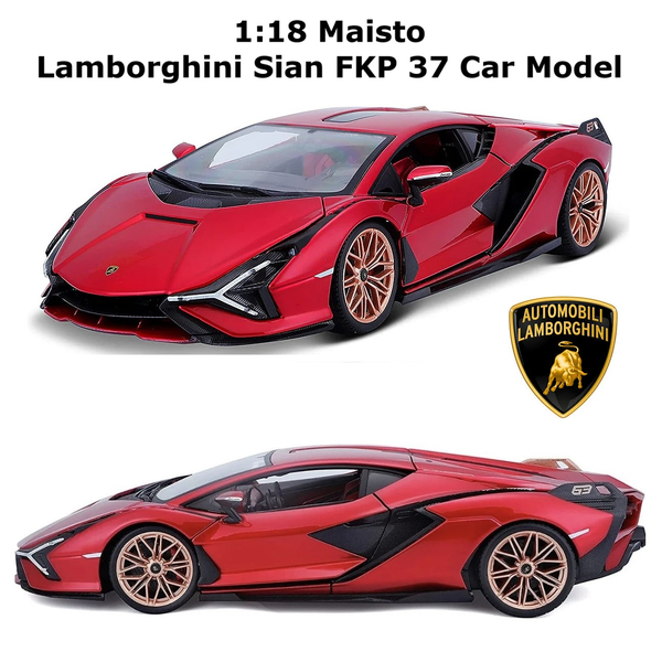 1:18 Maisto Lamborghini Sian FKP 37 Diecast Car Model Supercar Collection Model