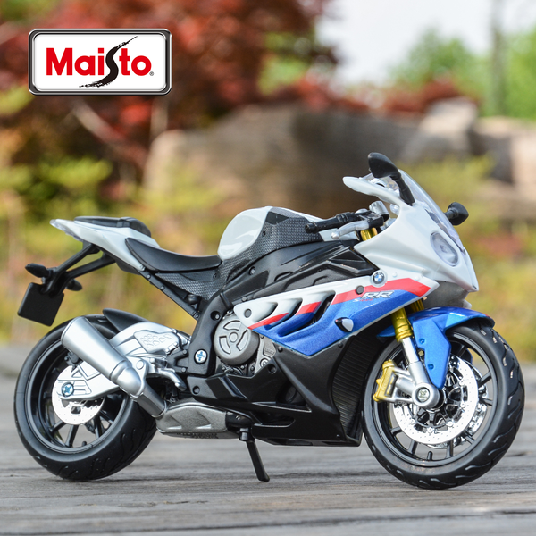 Maisto 1:12 2021 BMW S1000RR Motorcycle &amp; Stand Model Diecast Motorbike Model