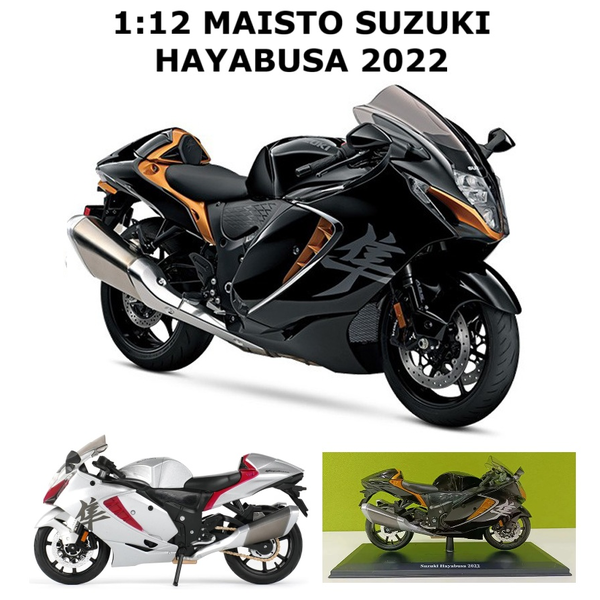 1:12 Diecast Maisto Suzuki Hayabusa 2022 Motorbike Model Motorcycle Collection 