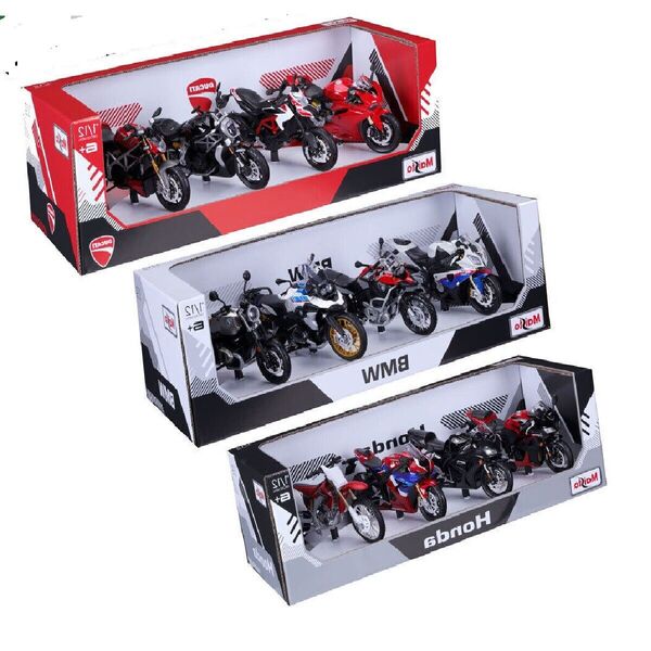 1:12 Maisto Motorcycle Model 4 Pack Collection BMW / Ducati / Honda Motorbike