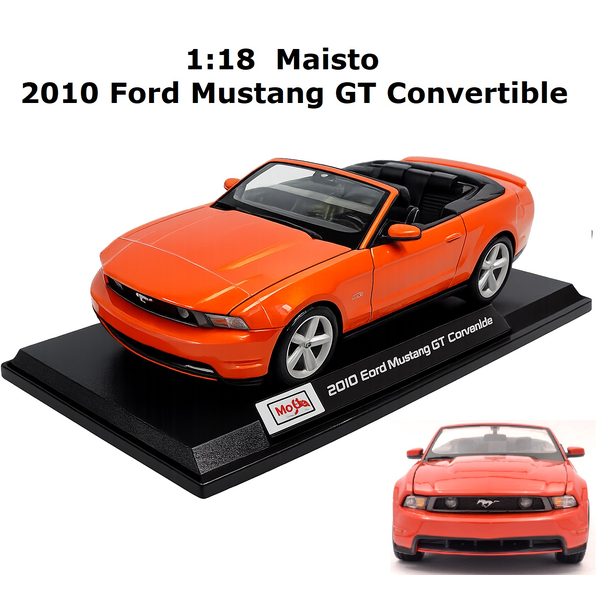1:18 Maisto 2010 Ford Mustang GT Convertible Diecast Car Model Special Edition