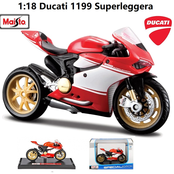Maisto 1:18 Ducati 1199 Superleggera Motorcycle Model Diecast Motorbike Model