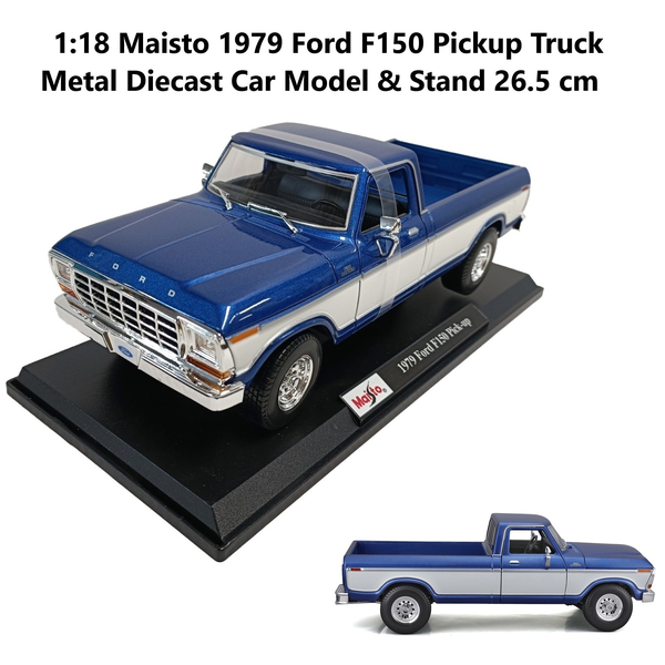 Special Edition 1:18 Maisto Alloy 1979 FORD F-150 Pick-up Truck Car Model Stand