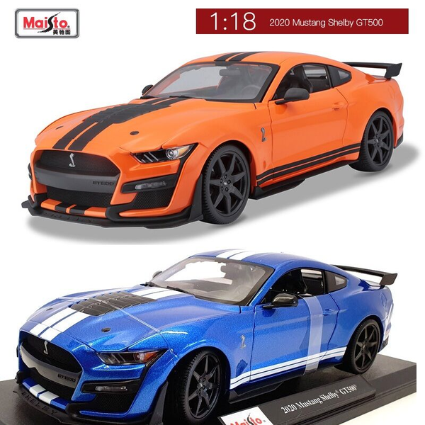 1:18 Maisto 2020 Ford Mustang Shelby GT500 Metal Diecast Car Model &amp; Stand 26cm