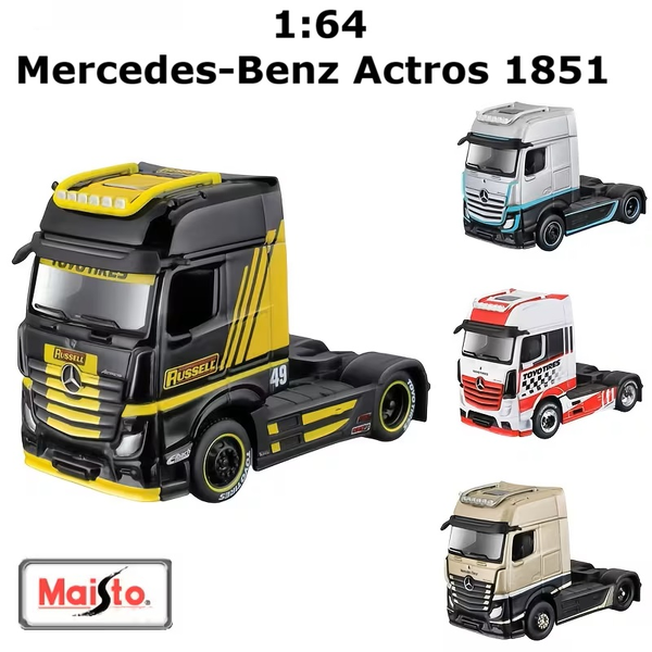 Maisto Die Cast 1:64 Mercedes Benz Actros 1851 Semi Tractor Truck Head Model Toy